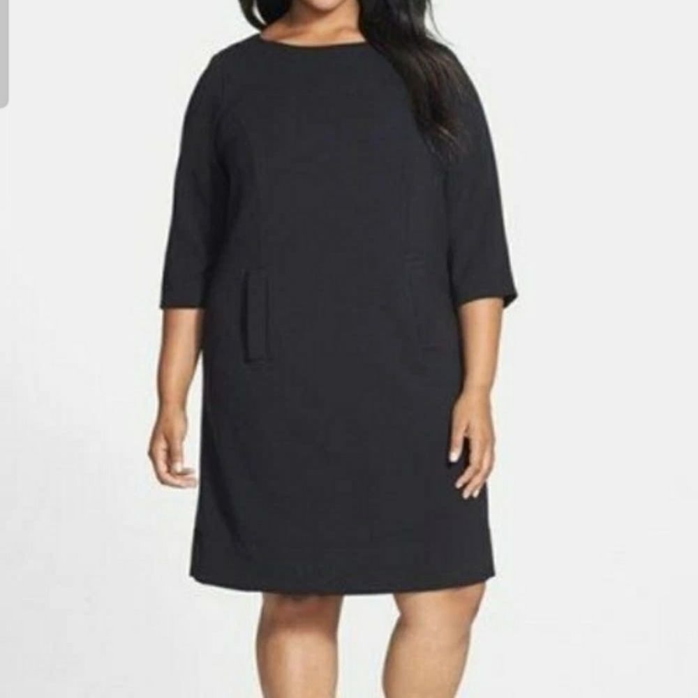 Eliza J Black Shift Dress Sz 22W